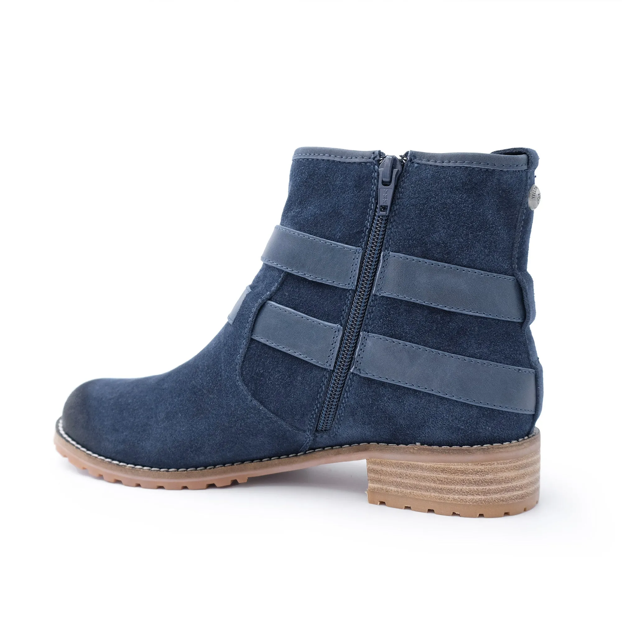 Tyler - Stylish Fashion Sheepskin Boot with Straps and Zip - Genuine Australian Sheepskin [Clearance]