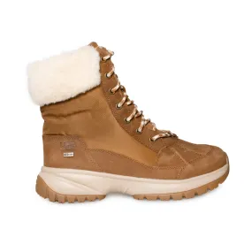 UGG Yose Fluff Hiker Chestnut Boots - Women's