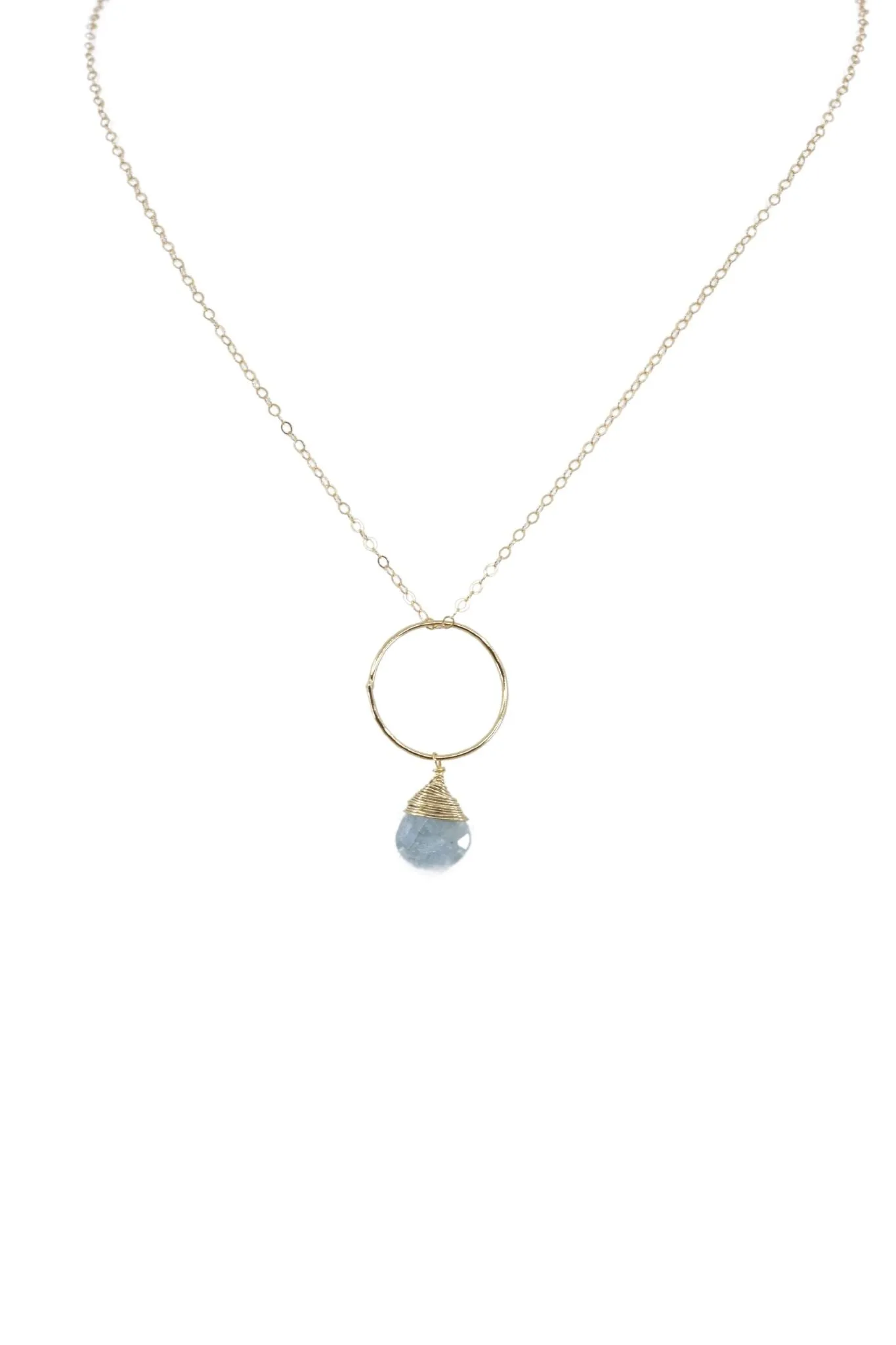 Yuliya Necklace in Aquamarine