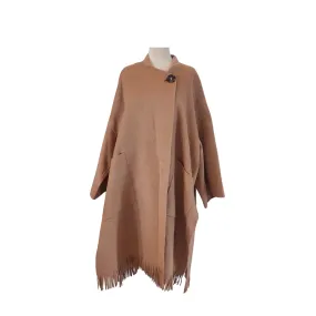 ZARA Camel Handmade Wool Mix Winter Cape | Brand new |